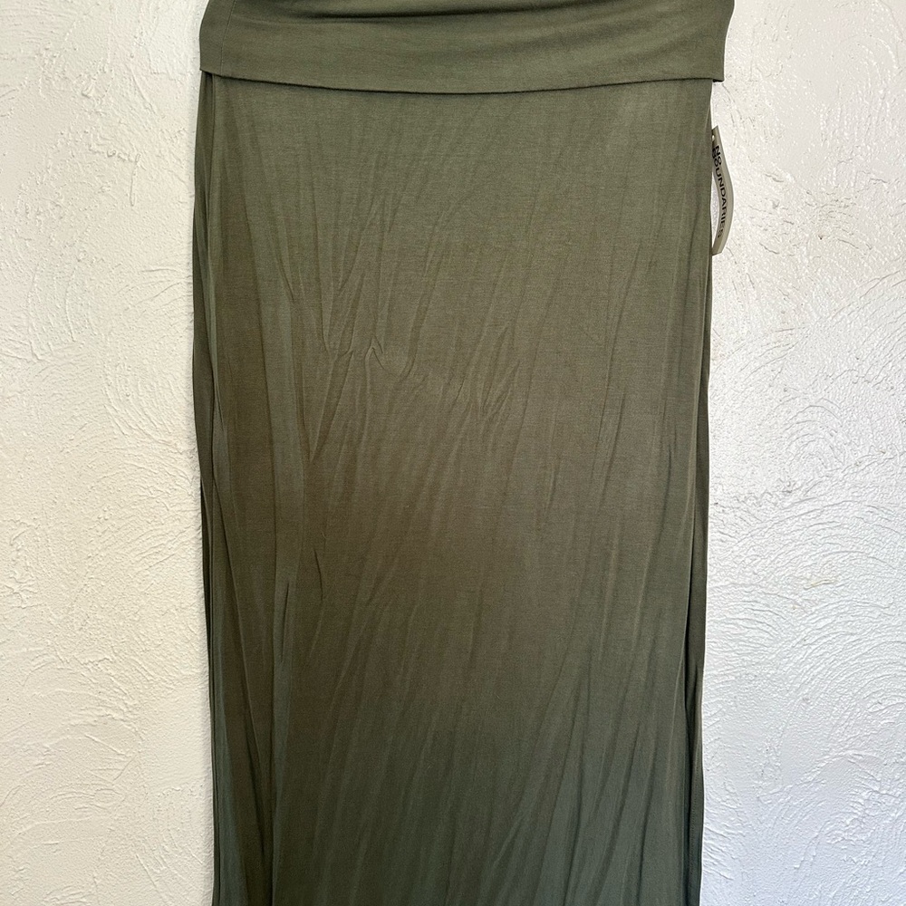 No Boundaries Olive Maxi Skirt